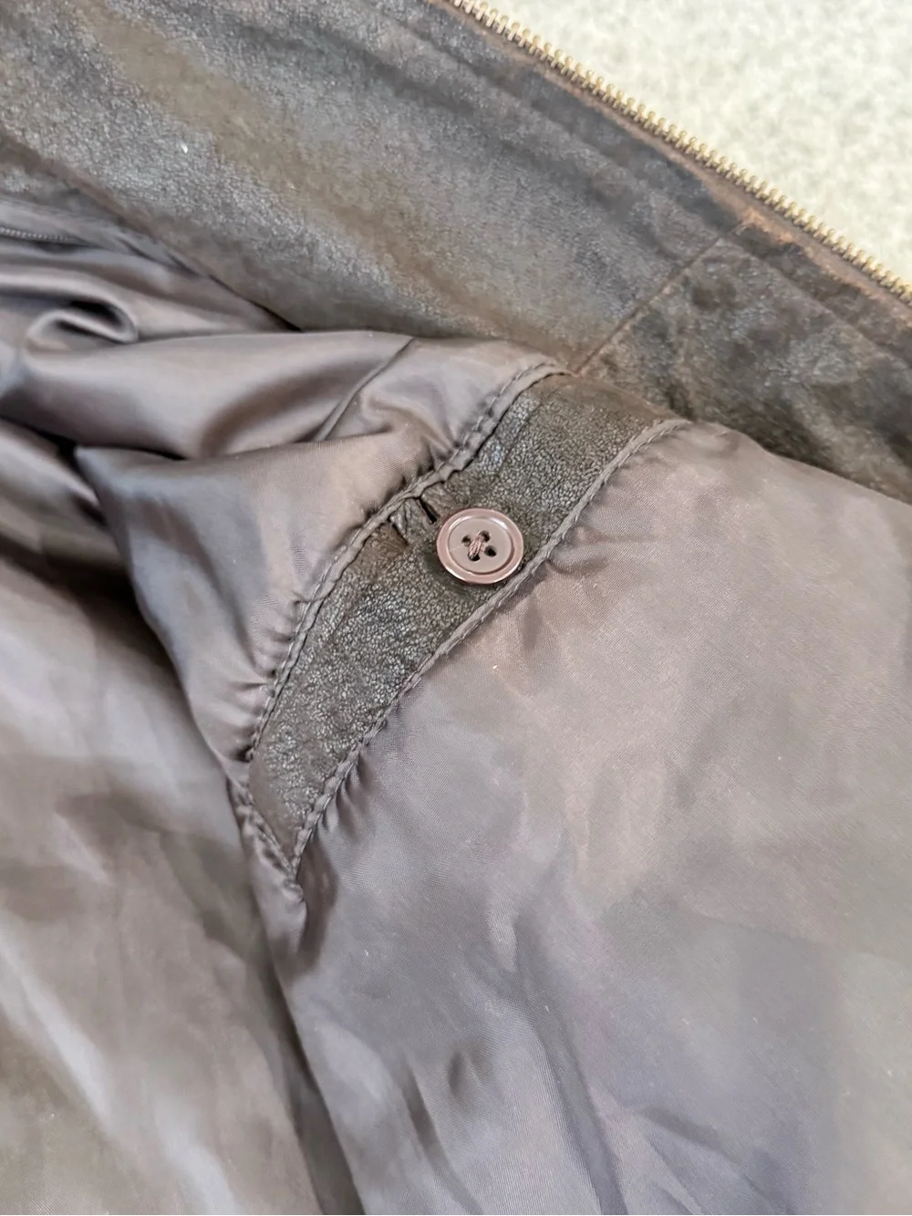 Vintage King Size Chocolate Brown Genuine Suede Bomber Jacket Men’s Big 4XL